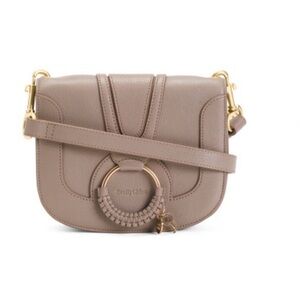 See By Chloe Taupe Leather Crossbody Bag